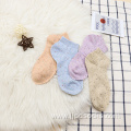 Yarn with color fiber circle cotton socks